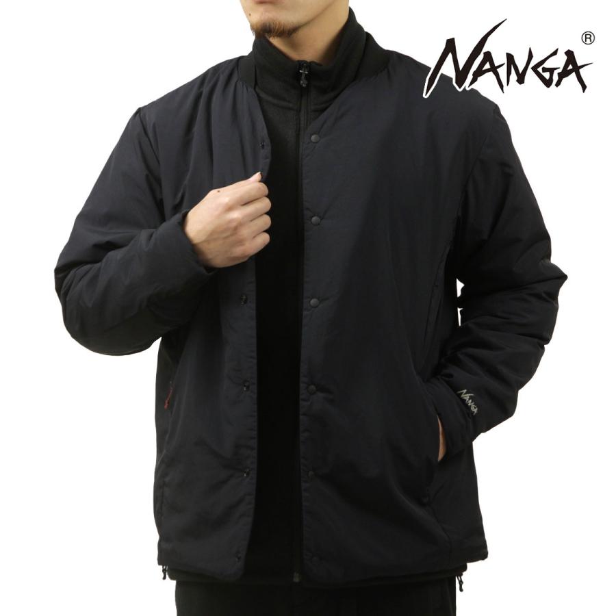 ナンガ メンズ ダウンカーディガン 正規販売店 NANGA ボタンダウン ノーカラー アウター NO COLLAR SOFT DOWN CARDIGAN N2500-0E004A BLK BLACK | NANGA