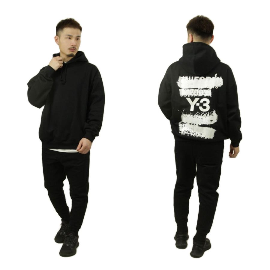 Y-3 ワイスリー メンズ パーカー 正規品 バックプリント プルオーバー