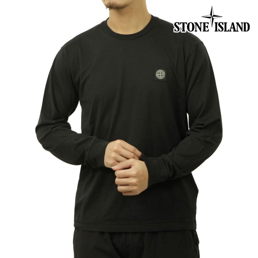 ストーンアイランド メンズ 長袖Tシャツ 正規品 STONE ISLAND ロゴ ロンT LONG SLEEVE 60/2 COTTON JERSEY T-SHIRT K2S15 2100028 S0013 V0029 BLACK