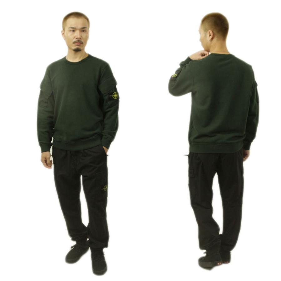 【ボーナスストア 誰でも+5% 6/4 0:00〜6/5 23:59】 ストーンアイランド メンズ スウェット 正規品 STONE ISLAND コットン 父の日 プレゼント ラッピングの画像