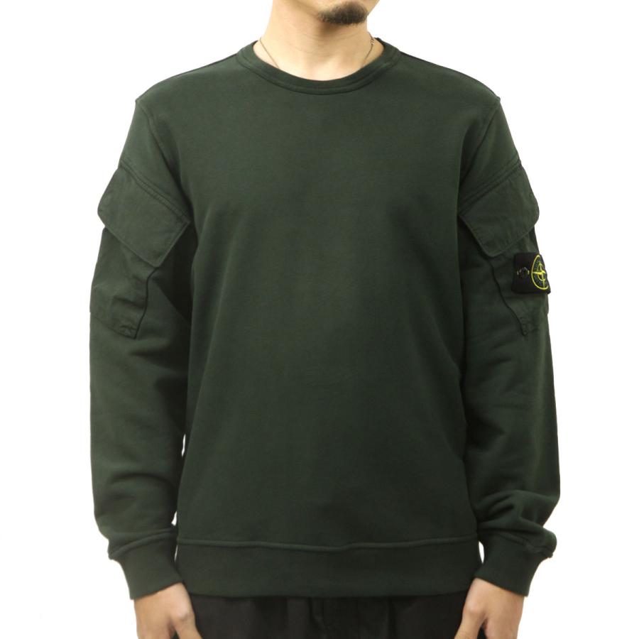 【ボーナスストア 誰でも+5% 6/4 0:00〜6/5 23:59】 ストーンアイランド メンズ スウェット 正規品 STONE ISLAND コットン 父の日 プレゼント ラッピングの画像