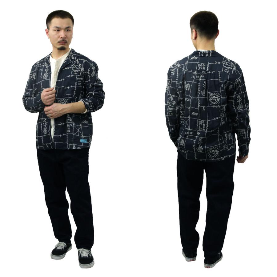 スコッチアンドソーダ メンズ 開襟シャツ 正規販売店 SCOTCH&SODA 長袖 ALLOVER EMBROIDERED SHIRT MARFA CROSS STITCH CA 父の日 プレゼント ラッピングの画像