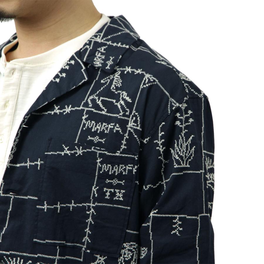 スコッチアンドソーダ メンズ 開襟シャツ 正規販売店 SCOTCH&SODA 長袖 ALLOVER EMBROIDERED SHIRT MARFA CROSS STITCH CA 父の日 プレゼント ラッピングの画像