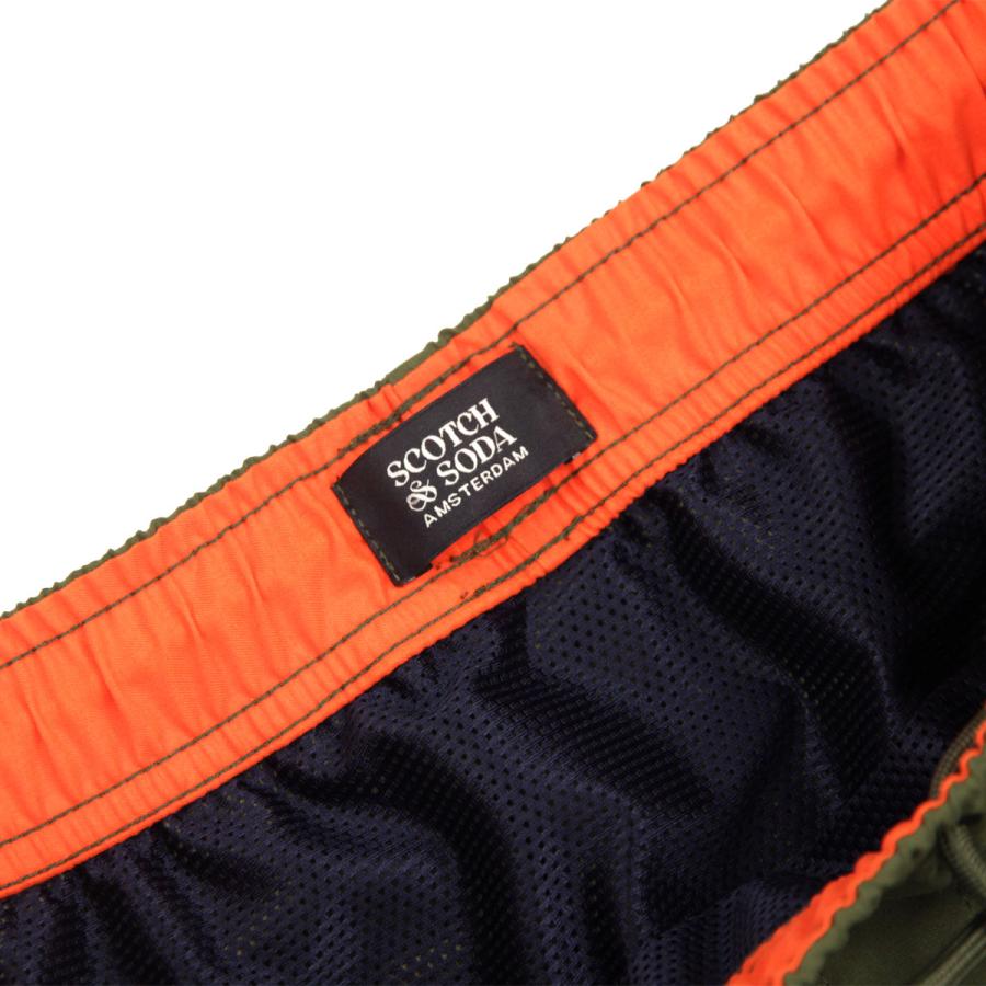 スコッチアンドソーダ メンズ スイムパンツ 正規販売店 SCOTCH\u0026SODA 水着 SOLID MID LENGTH SWIM SHORT PANTS OLIVE NIGHT 182197 250 58800 54の画像