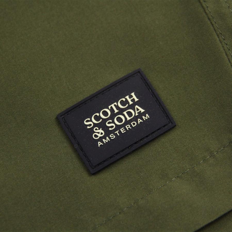 スコッチアンドソーダ メンズ スイムパンツ 正規販売店 SCOTCH\u0026SODA 水着 SOLID MID LENGTH SWIM SHORT PANTS OLIVE NIGHT 182197 250 58800 54の画像