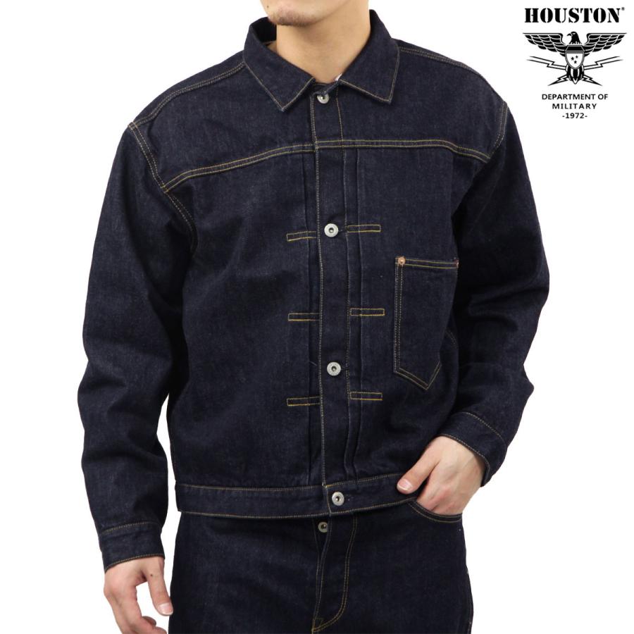 ヒューストン メンズ デニムジャケット 正規販売店 HOUSTON アウター トラッカージャケット WWIISELVEDGE TRUCKER JACKET  父の日 プレゼント ラッピング | HOUSTON