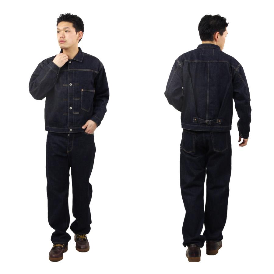 ヒューストン メンズ デニムジャケット 正規販売店 HOUSTON アウター トラッカージャケット WWIISELVEDGE TRUCKER JACKET  父の日 プレゼント ラッピング | HOUSTON | 10