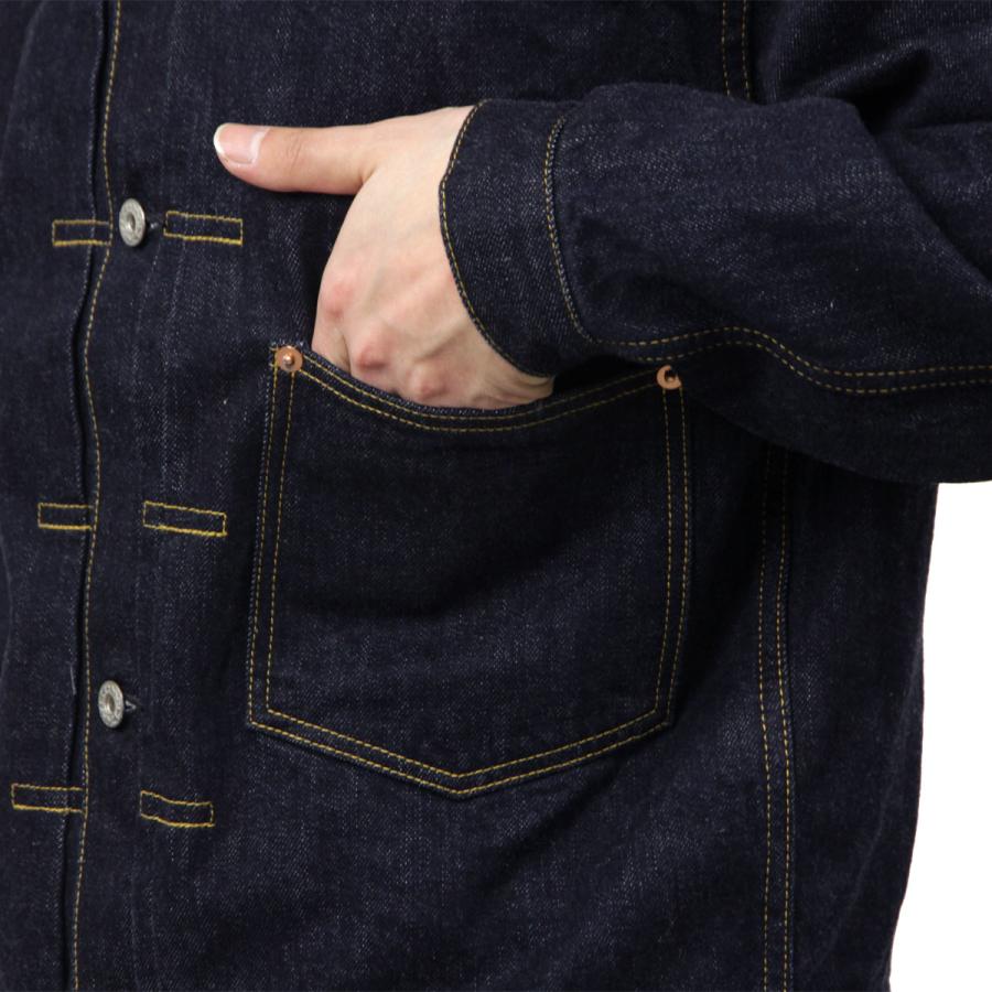 ヒューストン メンズ デニムジャケット 正規販売店 HOUSTON アウター トラッカージャケット WWIISELVEDGE TRUCKER JACKET  父の日 プレゼント ラッピング | HOUSTON | 07