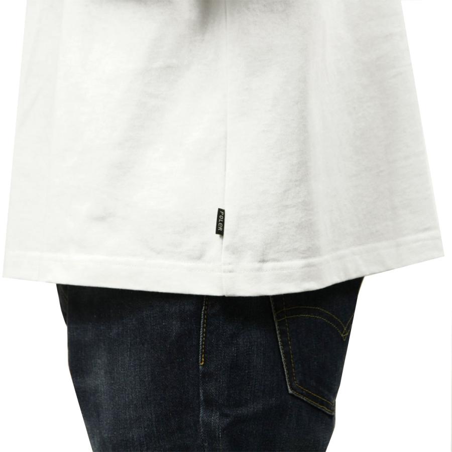 ポーラー メンズ 長袖Tシャツ 正規販売店 POLER クルーネック ロゴ 袖プリント PSYCHEDELIC RELAX FIT L/S TEE WHITE MCV0067 | POLeR | 07