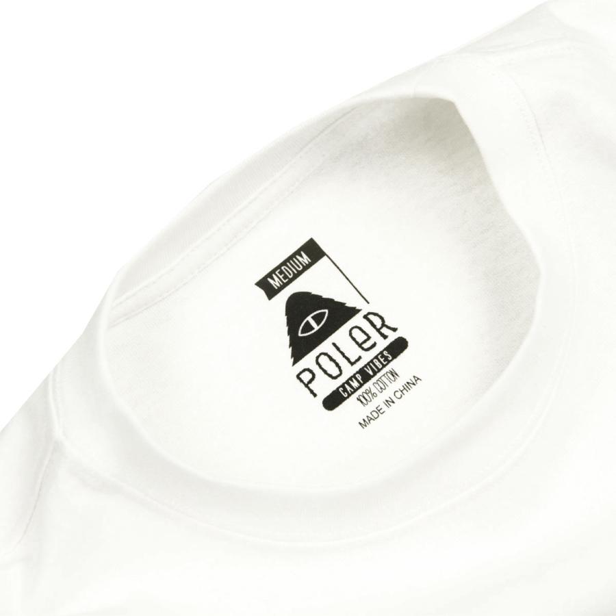 ポーラー メンズ 長袖Tシャツ 正規販売店 POLER クルーネック ロゴ 袖プリント PSYCHEDELIC RELAX FIT L/S TEE WHITE MCV0067 | POLeR | 08
