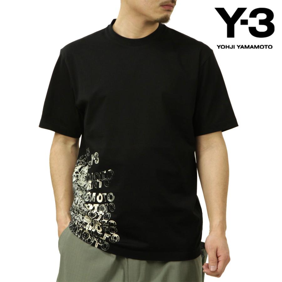 Y-3 ワイスリー メンズ 半袖Tシャツ 正規品 クルーネック デザイン 
