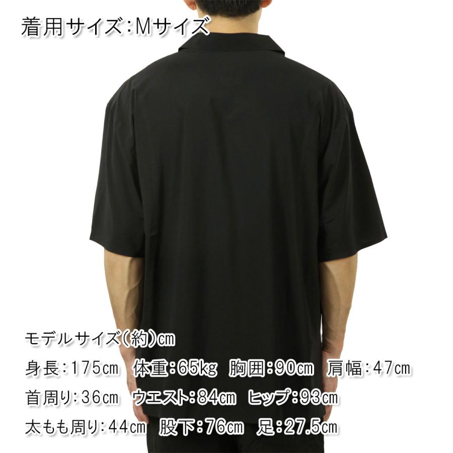 ワイスリー メンズ 半袖シャツ 正規品 Y-3 ボタンダウン ロゴ カジュアルシャツ M LT WOV SHIRT BLACK KF6044 父の日 プレゼント ラッピングの画像