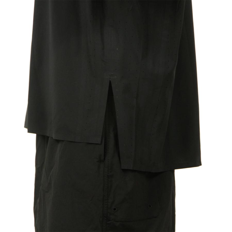 ワイスリー メンズ 半袖シャツ 正規品 Y-3 ボタンダウン ロゴ カジュアルシャツ M LT WOV SHIRT BLACK KF6044 父の日 プレゼント ラッピングの画像