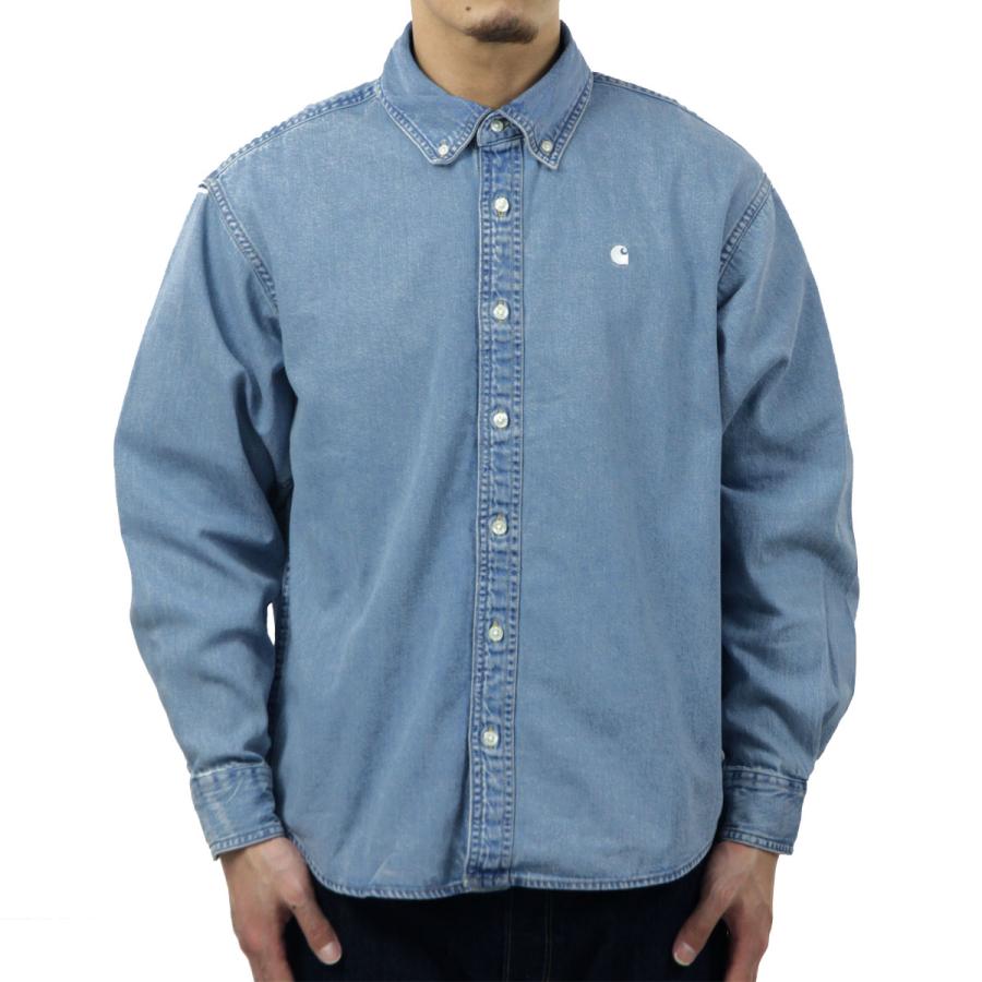 Carhartt WIP デニムボタンダウンシャツ Lサイズ Carhartt（カーハート） メンズ 長袖シャツ 正規品 CARHARTT WIP