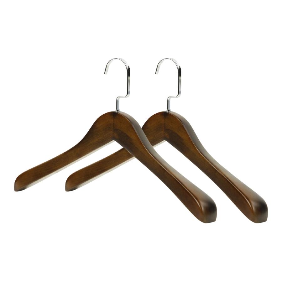 木製 ハンガー 2本セット スーツ ・ジャケット 用 送料無料 ハンガー