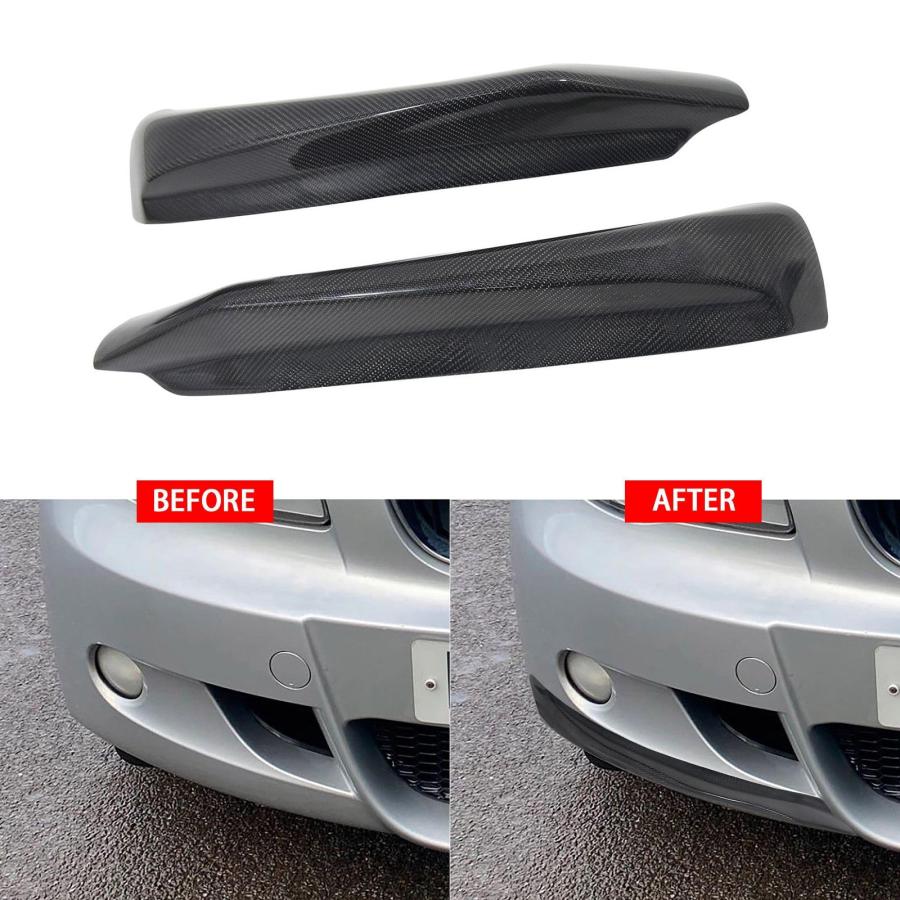 本物のカーボンファイバーフロントバンパーリップスプリッター スポイラー バンパーガードプロテクター BMW 1シリーズ E87 2006-2008に対応 |  | 03