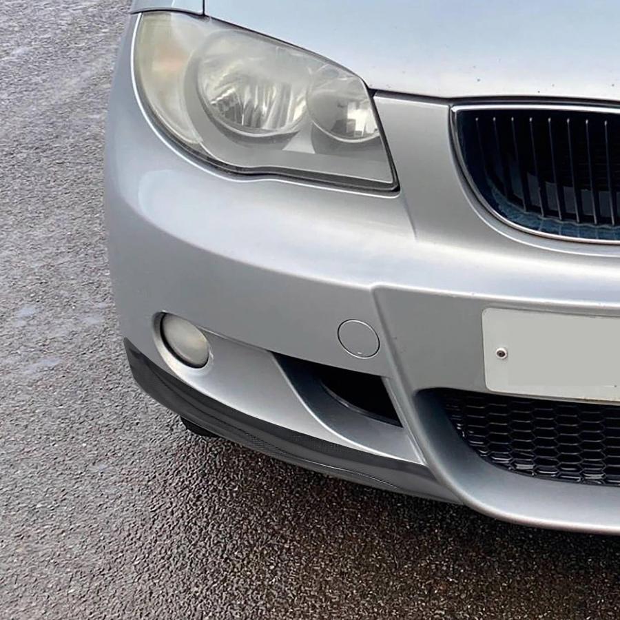 本物のカーボンファイバーフロントバンパーリップスプリッター スポイラー バンパーガードプロテクター BMW 1シリーズ E87 2006-2008に対応 |  | 05