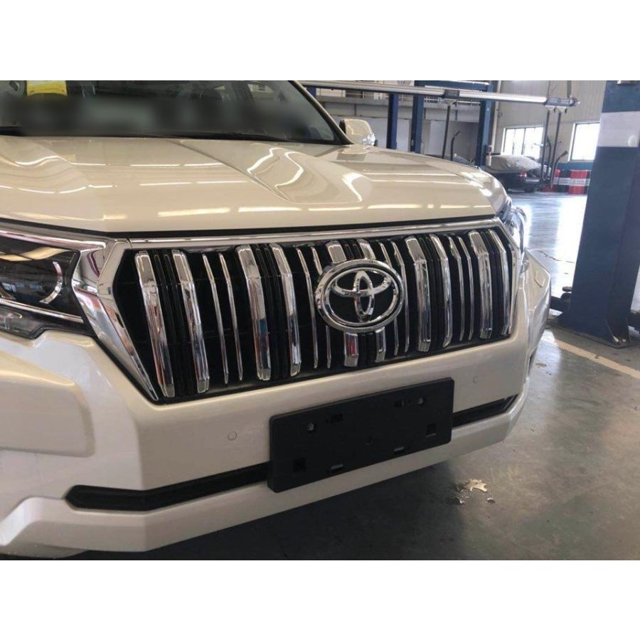 150プラド後期 純正フロントグリル　ヘッドライトガーニッシュ トヨタ（TOYOTA） ランドクルーザープラド 150 後期 フロント
