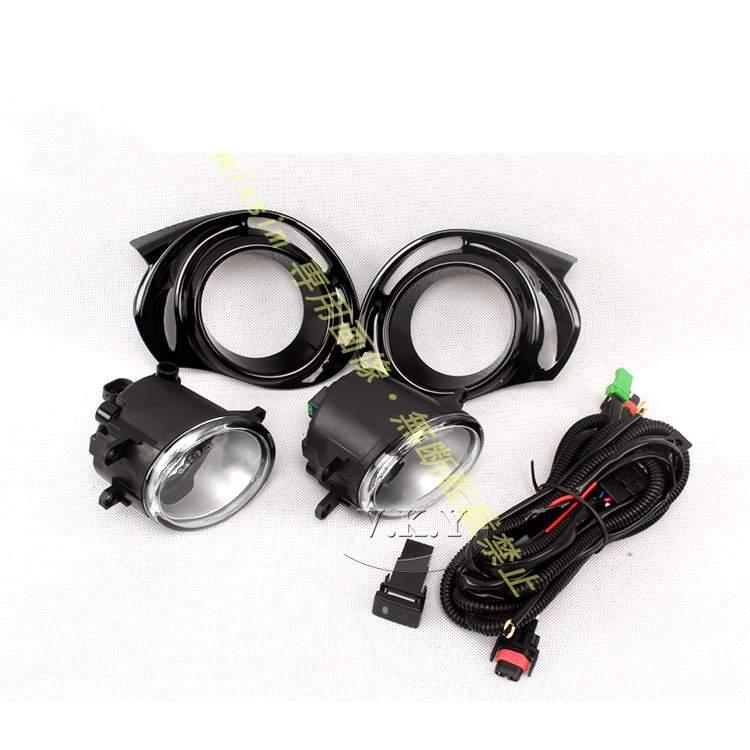 新品 高品質 純正タイプ フロント フォグランプセット【トヨタ アクア 10 NHP10 /プリウス C中期用 】配線キット 外装パーツ