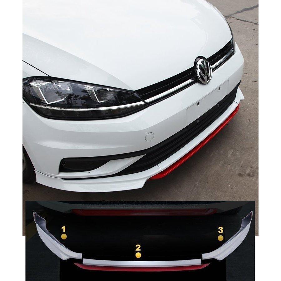 ゴルフ7.5 TSI GTI GTE フロント リップ 3p 3色 アクセサリー 車用品
