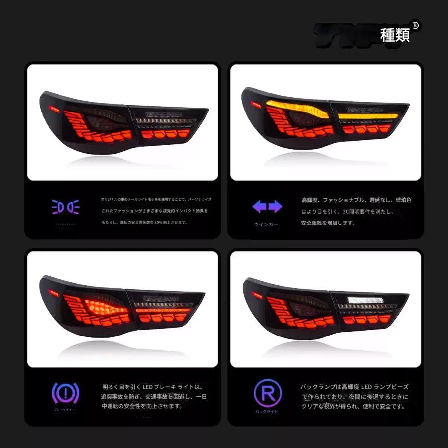 送料無料 流れるウインカー テールランプ「トヨタ MARK X マークX 130