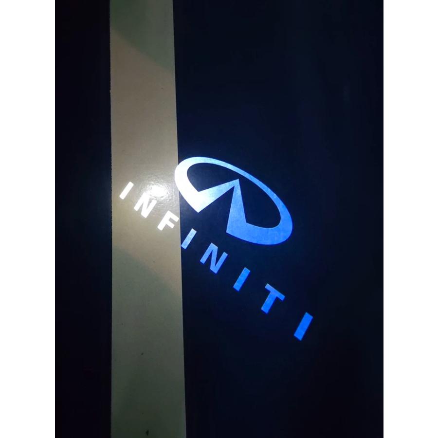 インフィニティINFINITYロゴ プロジェクター ドア カーテシランプ