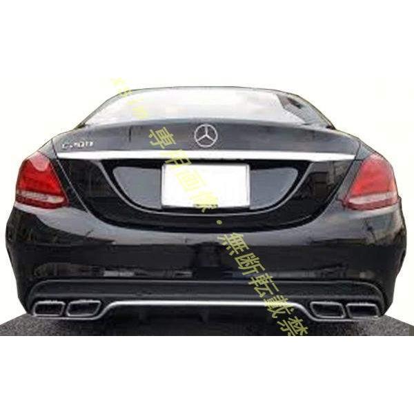 メルセデスw205/w212 /w222 AMGタイプマフラーカッターブラック Mercedes-Benz（メルセデス・ベンツ） ベンツW205 Cクラス前期 W212 E