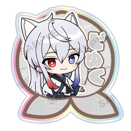 カラフルなキャラクタークリップストラップ ブシロード カラフルピーチ アクリルクリップ どぬく 単品 から