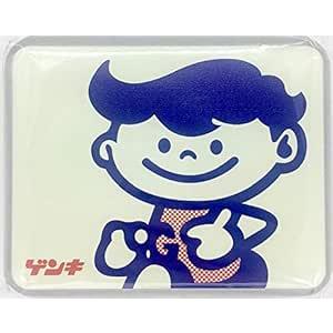 未使用 非売品 1960年代◆原子力船「むつ」シガレットケース 石川島播磨重工業 八重山ゲンキ乳業 ゲンキ ブリキ四角缶 ホワイト シガレット