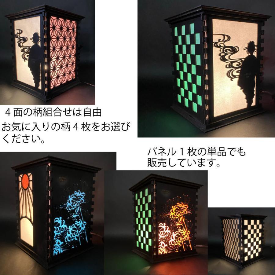 上州華寓夜 LED 行灯 専用サイドパネル 鶯 cpt-wa0001-51 野宿の灯 
