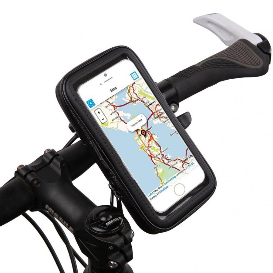 B092_TKG』iPhone6/GalaxyS等対応スマホ ホルダー、自転車やバイクにマウント、Ｌサイズ（4.7インチ）、取付簡単、工具不要！防水仕様｜mixy4