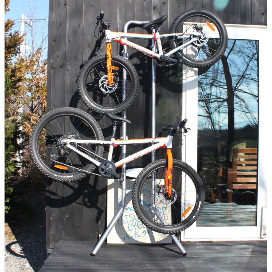 NinoLite B130 壁掛け 自転車2台用スタンド スペース節約 簡単組立て