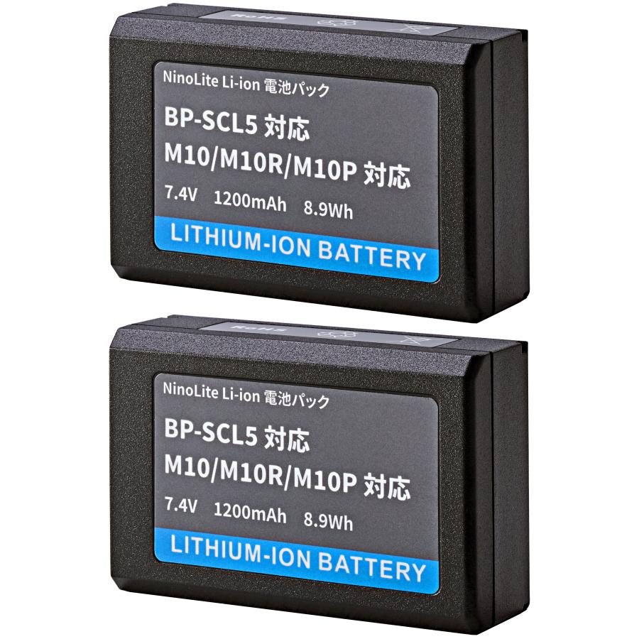 NinoLite ライカ M10用 リチウムイオンバッテリー2個セット BP-SCL5