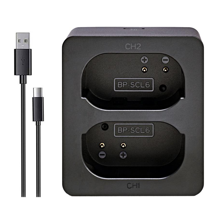 NinoLite USB型 デュアルバッテリーチャージャー、ライカ BP-SCL6 / BC