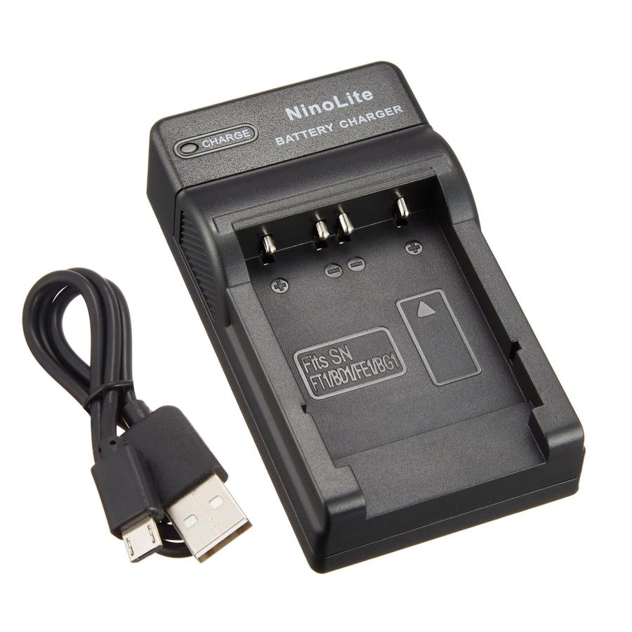 TKG』 『DC02』 USB型バッテリー充電器、ソニーNP-BD1/NP-FD1/NP-BG1/NP-FG1/NP-FE1/NP-FR1/NP-FT1等対応互換バッテリーチャージャー