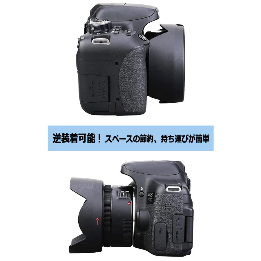 NinoLite ES-68II 花形レンズフード、ES-68、 EF 50mm F1.8 STM NinoLite ES-68II 花形レンズフード、ES-68、 EF 50mm F1.8 STM