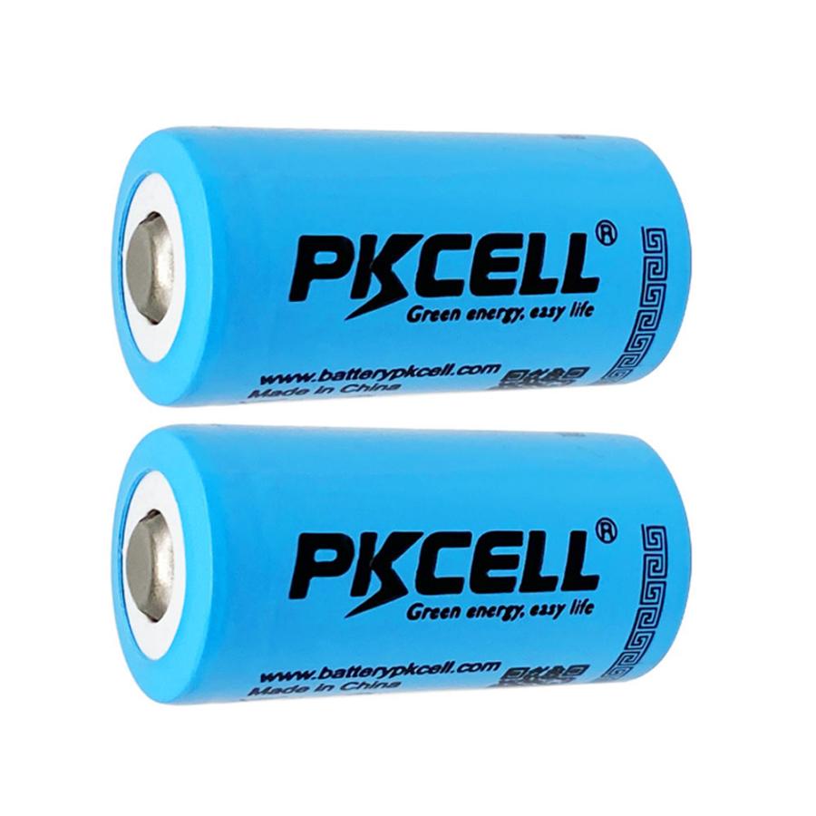 2本セット 16340 リチウムイオン充電池 3.7V 、700mAh、1200回繰り返し