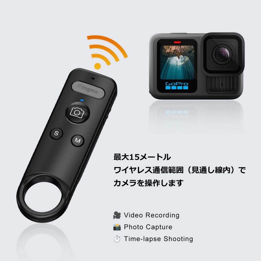 GOPRO HERO カメラ用Bluetoothリモコン 8/9/10/11/12/13/LIT HERO/MAX 