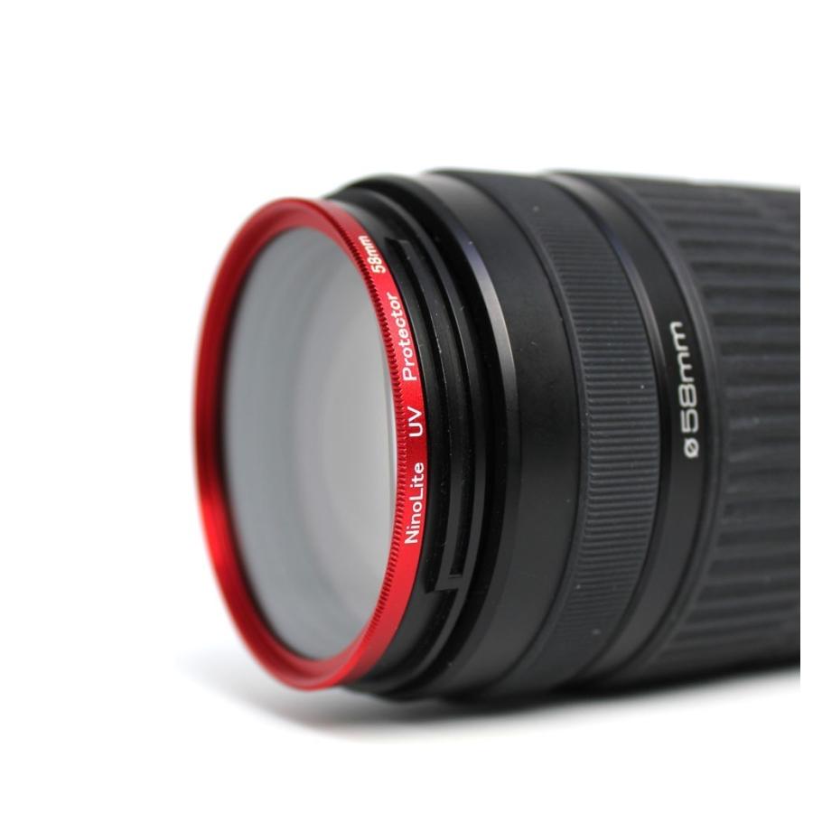 NinoLite UVフィルター 46mm ５色選択　カメラ レンズ 保護 フィルターの上からレンズキャップが取り付け可能な構造｜mixy4｜04