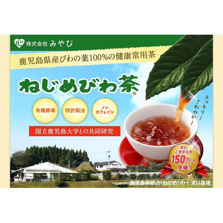 ねじめびわ茶 十津川農場 2g×31包 国産 ノンカフェイン 健康茶 無香料 無着色 枇杷｜miyabi-store｜02