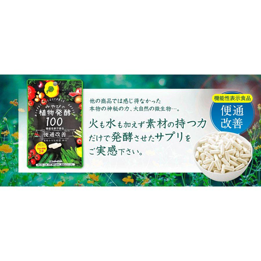 酵素サプリみやびの植物酵素100 腸活 発酵 酵素 乳酸菌 黒酢 ローヤルゼリー 便通改善 サプリメント 30日分 酵素サプリ 100種の植物酵素 食物酵素｜miyabi-store｜15