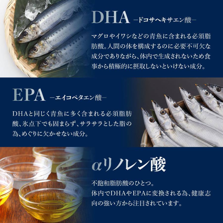 ポイント5倍＋送料無料 オメガ3 サプリ DHA＆EPA オメガプラス 5袋セット 約5ヶ月分 青魚 サラサラ成分 魚油 サプリメント dha epa αリノレン酸 コレステロールの画像