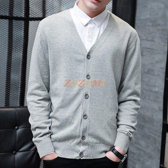 Seal限定商品 ニット カーディガン 格好いい 男性 定番 冷房対策 伸縮性 ストレッチ ビジネス 冬 夏 秋 春 薄地 無地 ボタン 前開き Vネック トップス メンズ セーター カーディガン サイズ Xl Wato Kiteschool Nl