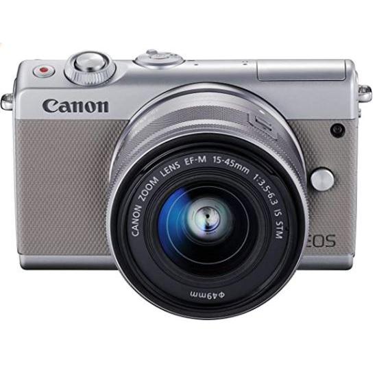 本店は キヤノン Canon Eos M100 レンズキット ミラーレス一眼レフカメラ グレー スマホ転送 自撮り 最新の激安 Kamalamaikhabar Com