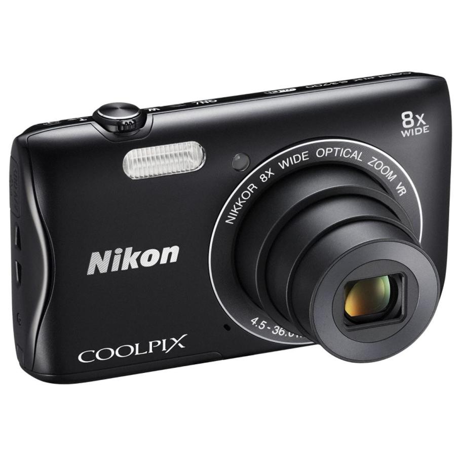 ニコン クールピクス Nikon COOLPIX S3700 コンパクトデジタルカメラ 望遠 中古 スマホ転送 手のひらサイズ 軽量 ブラック