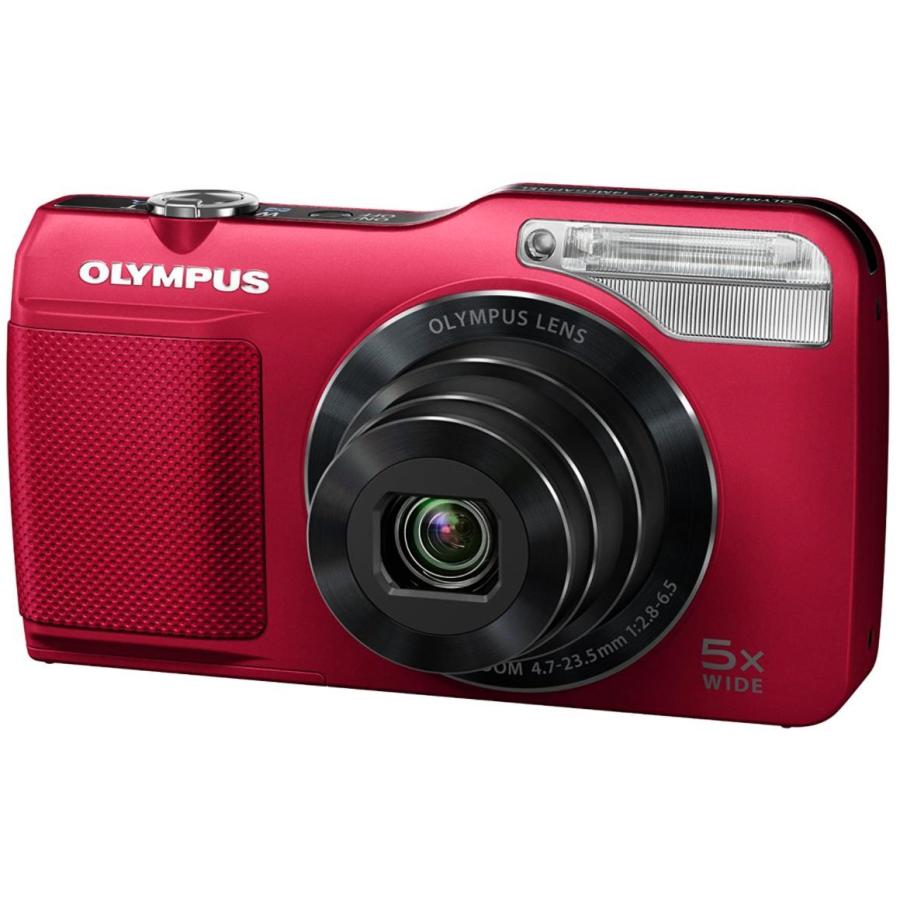 コンパクトデジタルカメラ オリンパス Olympus Vg 170 コンパクトデジタル 中古 望遠 大光量フラッシュ Hd動画撮影 簡単操作 レッド