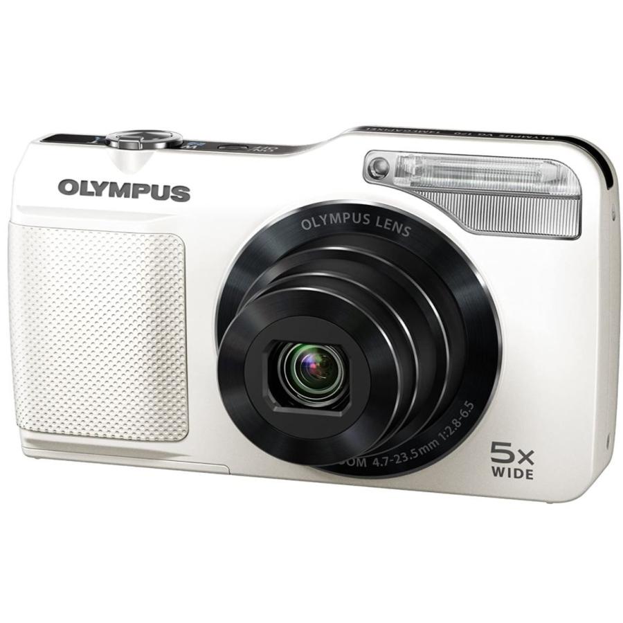 オリンパス OLYMPUS VG170 コンパクトデジタル 中古 望遠 大光量フラッシュ HD動画撮影 簡単操作 ホワイト olympus