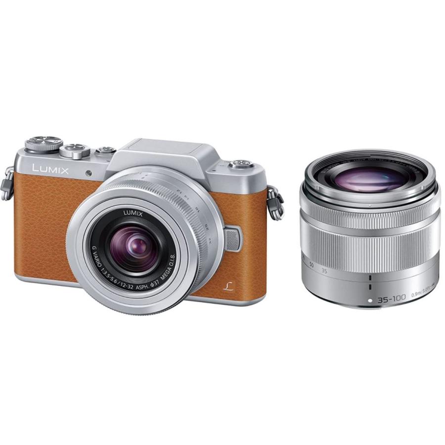 パナソニック ルミックス Panasonic LUMIX GF7 ダブルズームキット ミラーレス一眼 中古 ブラウン スマホ転送 自撮り