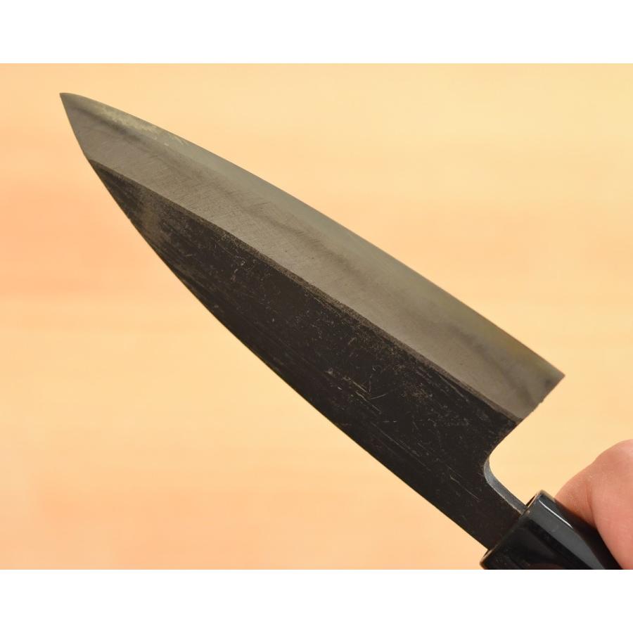 高級包丁 鯵切片刃 3.5寸 青紙2号 黒打 高品質 日本製 切れ味抜群