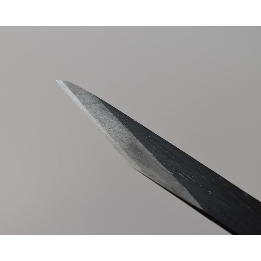 切り出し小刀 片刃 5分左利き用 16mm 青紙鍛造 黒打 高品質 日本製